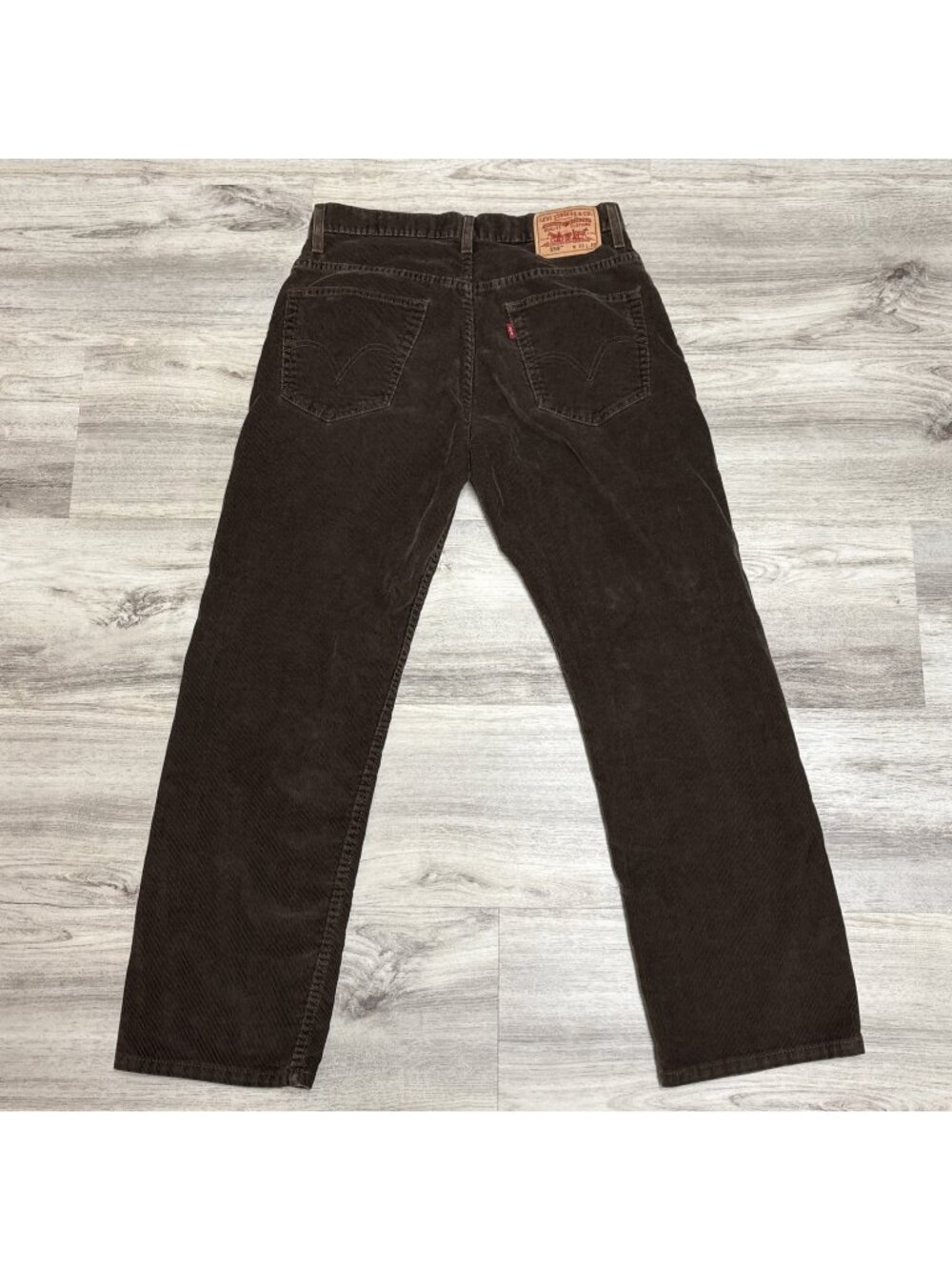 Levis 559 Corduroy Pants Mens 32x30 Brown Relaxed Straight Fit Casual Trousers